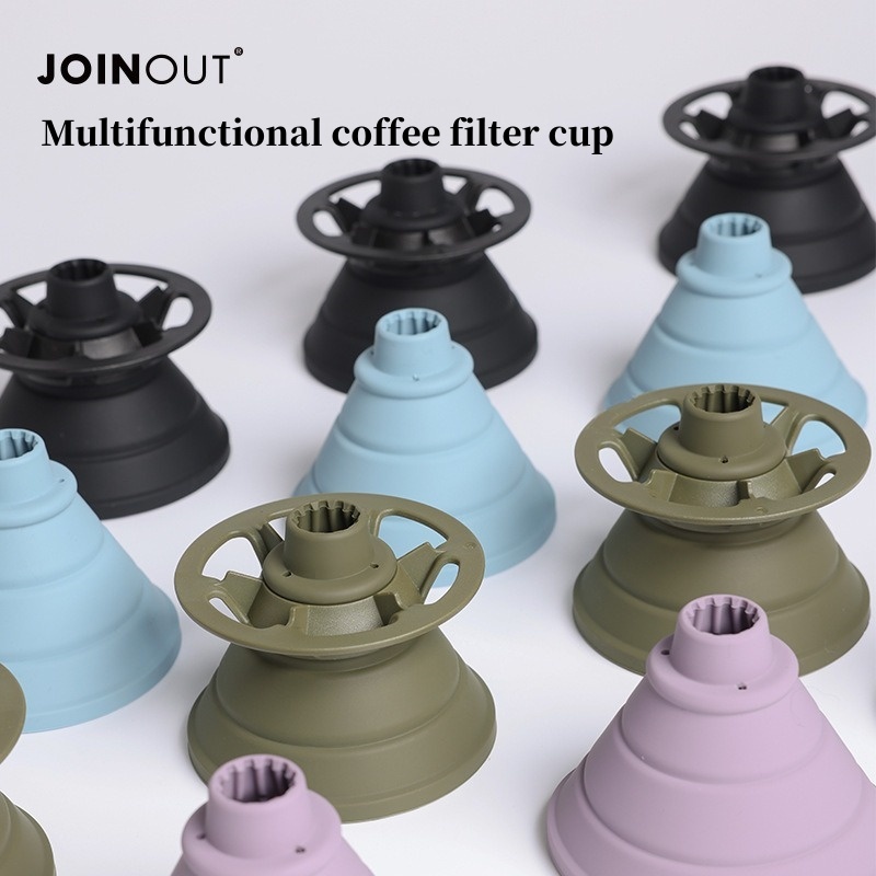 Coffee Tea Containers - Filtro de café plegable, soporte portátil
