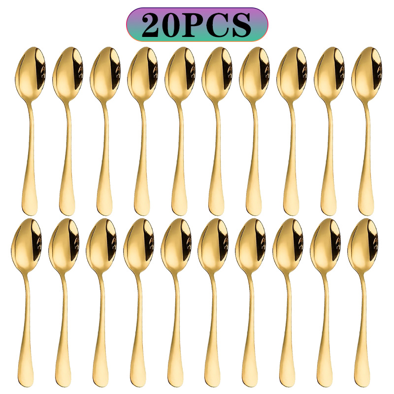 Coffee Tea And Sugar Canister Set - Juego de cucharas pequeñas de acero