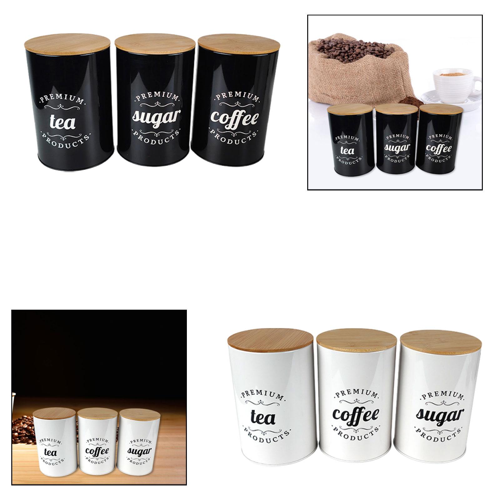Coffee Tea Sugar Container Set - Contenedor de café, té y azúcar,