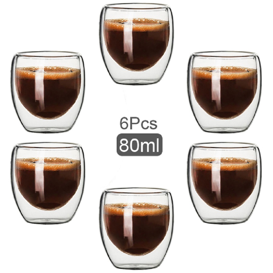 Coffee Tea Mix - Tazas de café de vidrio de