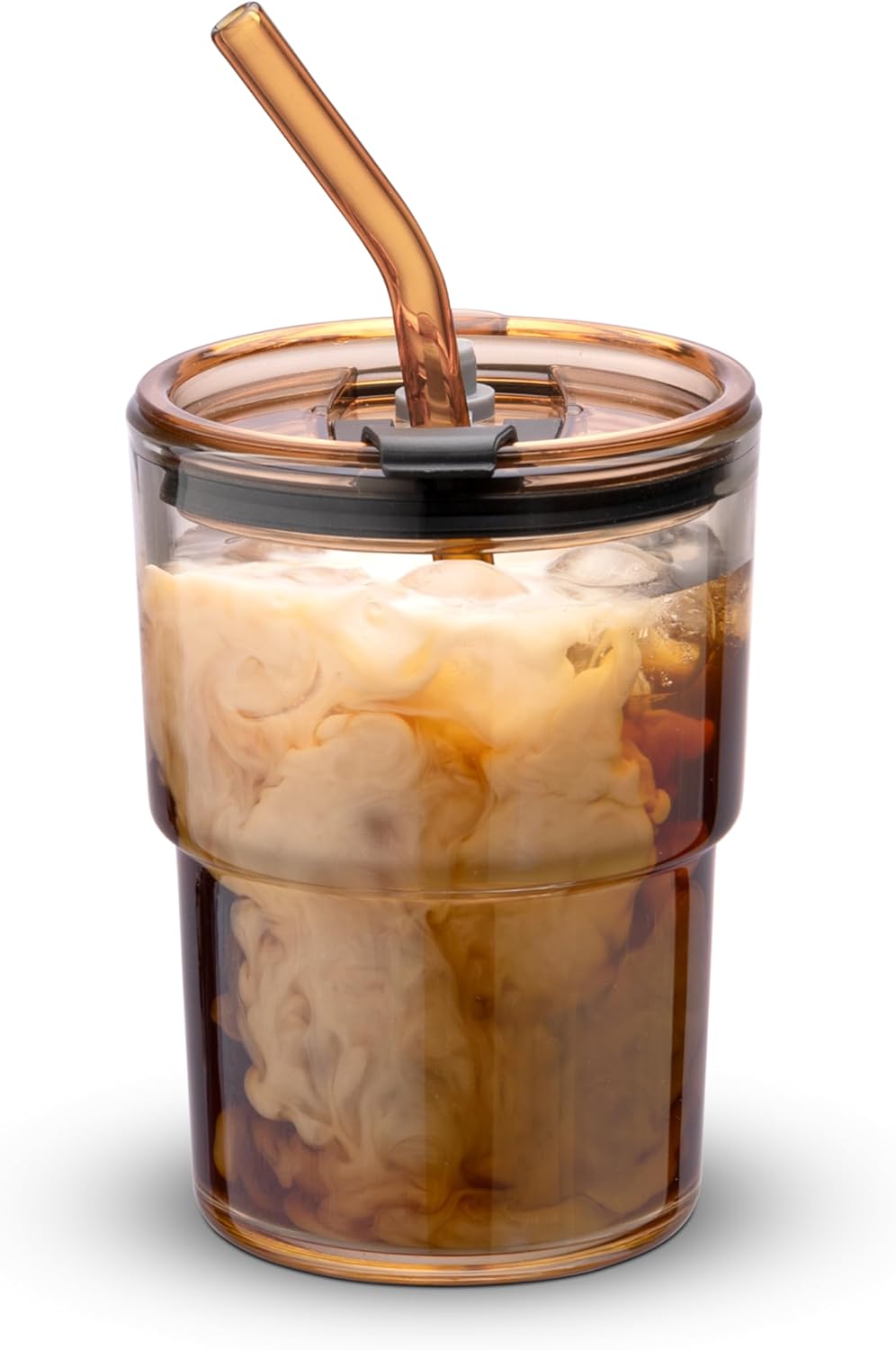Coffee Tea Tumbler - Vaso de vidrio de 400 ml