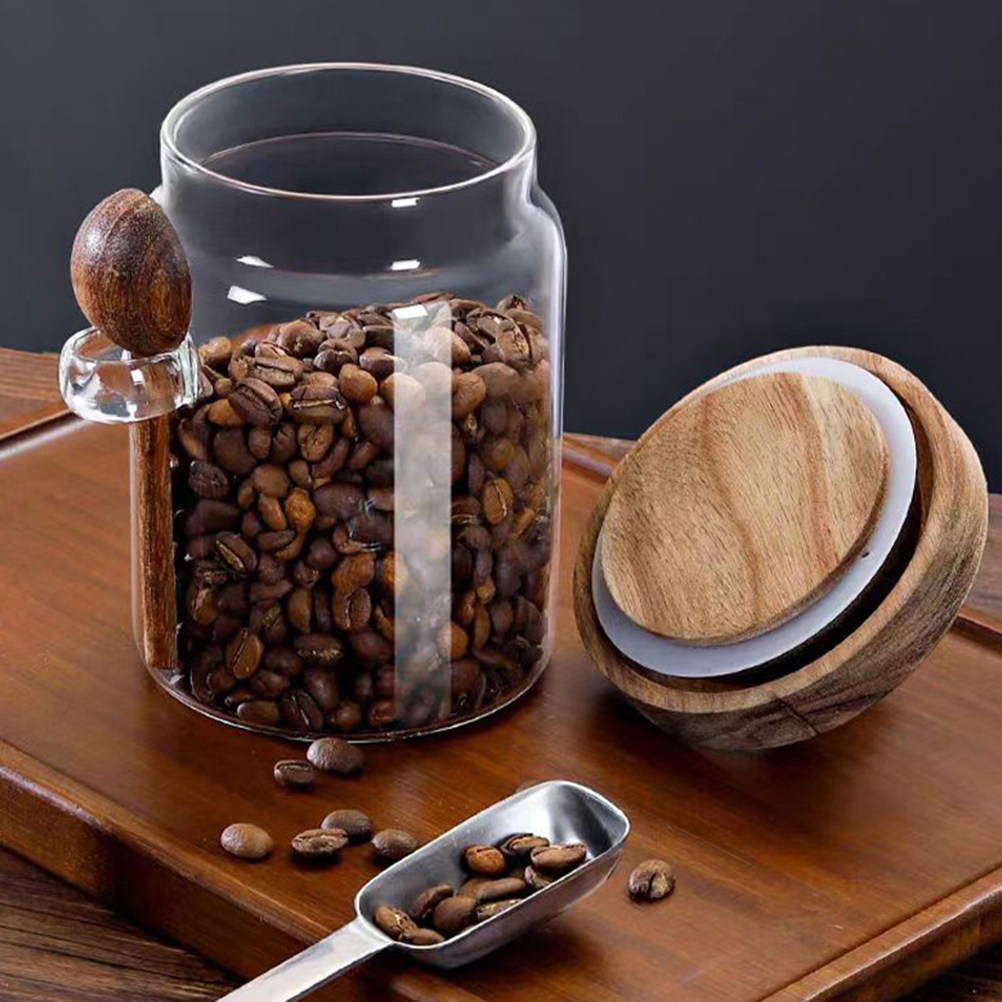 Coffee Tea Containers - Frasco de Vidrio para Almacenar Granos
