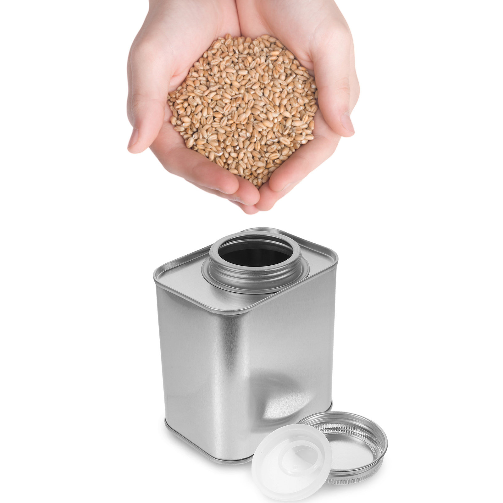 Canister Coffee Sugar Tea - Juego de 4 Recipientes Herméticos de
