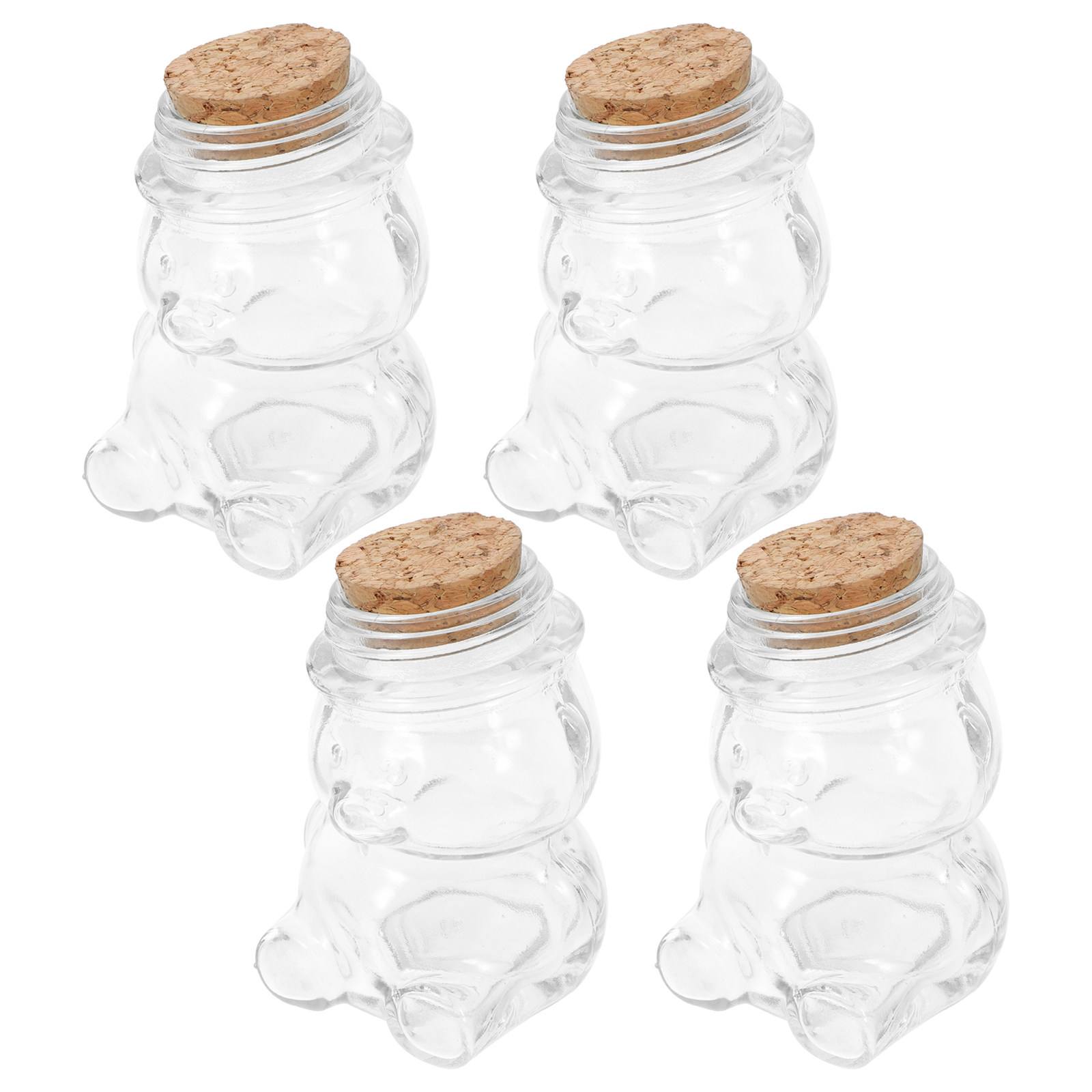 Coffee Tea Containers - Juego de 4 tarros de cristal