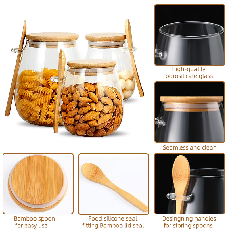 Tarro de vidrio sellado de 34o - Coffee Tea And Sugar Canister Set reseña y precio