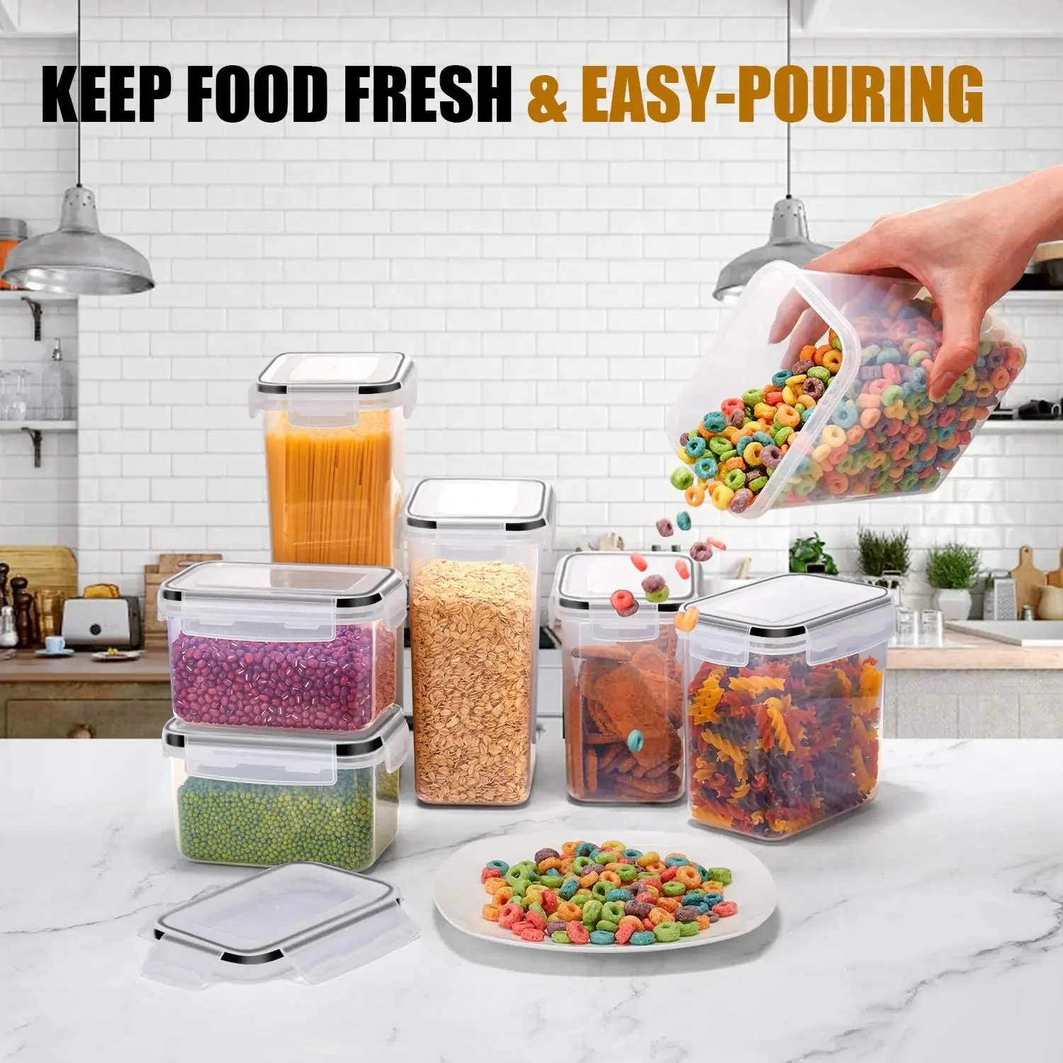 Bonito juego de 7/8 Uds. De or - Coffee Tea Sugar Container Set reseña y precio