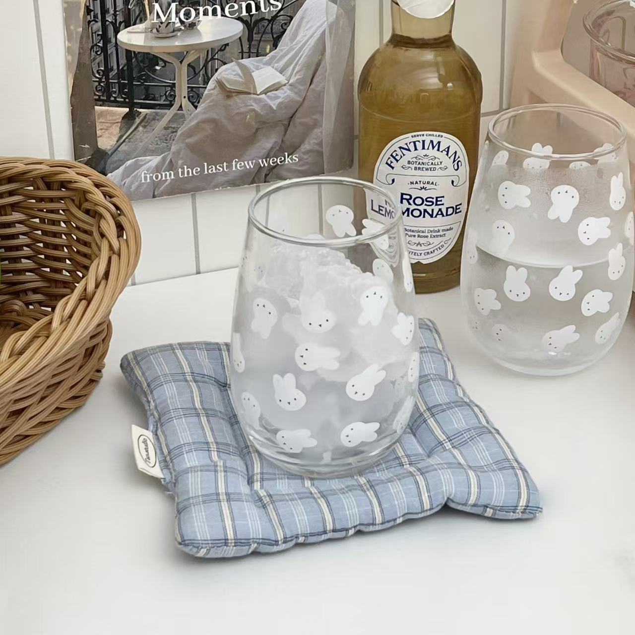Lindo vaso de vidrio con estam - Coffee Tea Cups reseña y precio