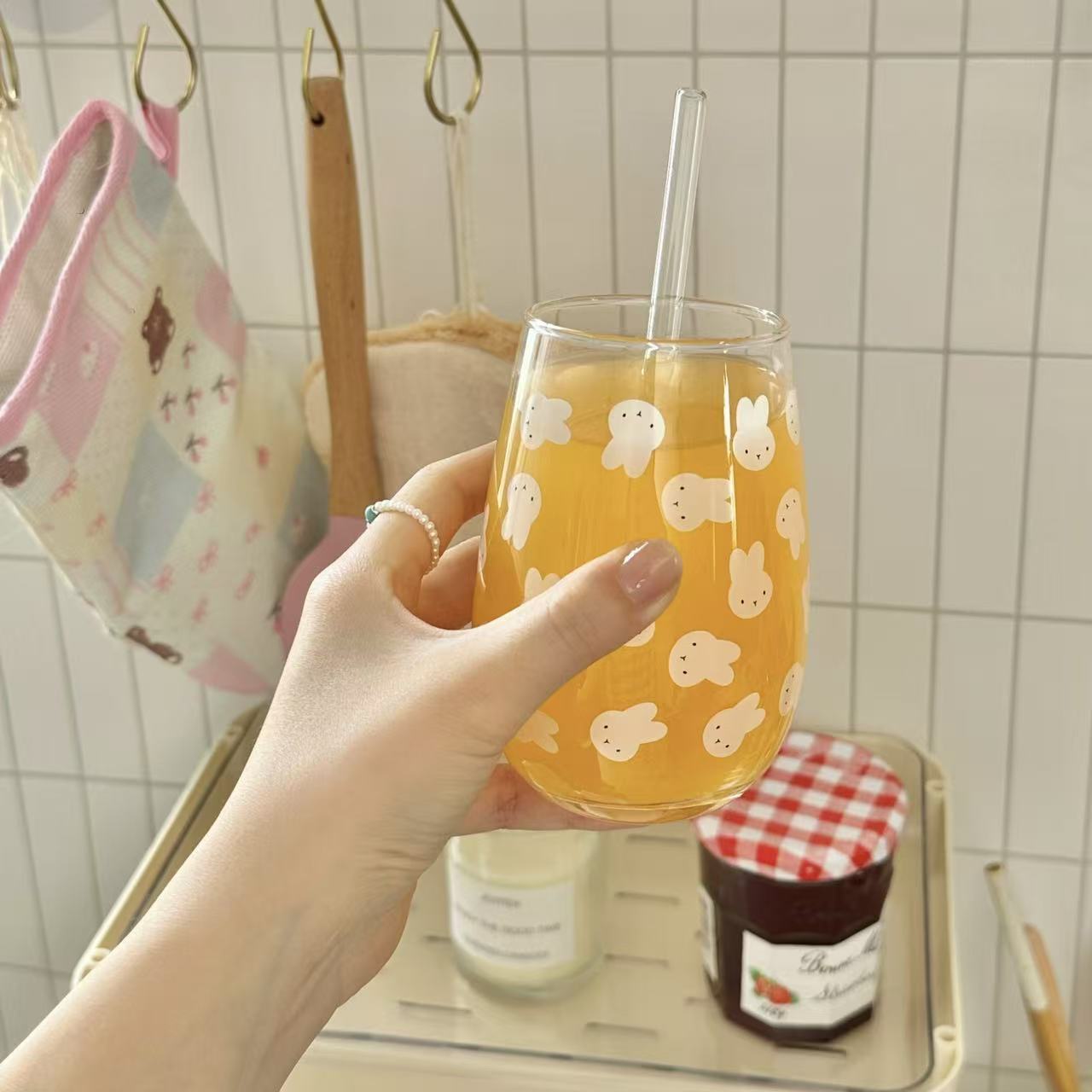 Lindo vaso de vidrio con estam - Coffee Tea Cups reseña y precio