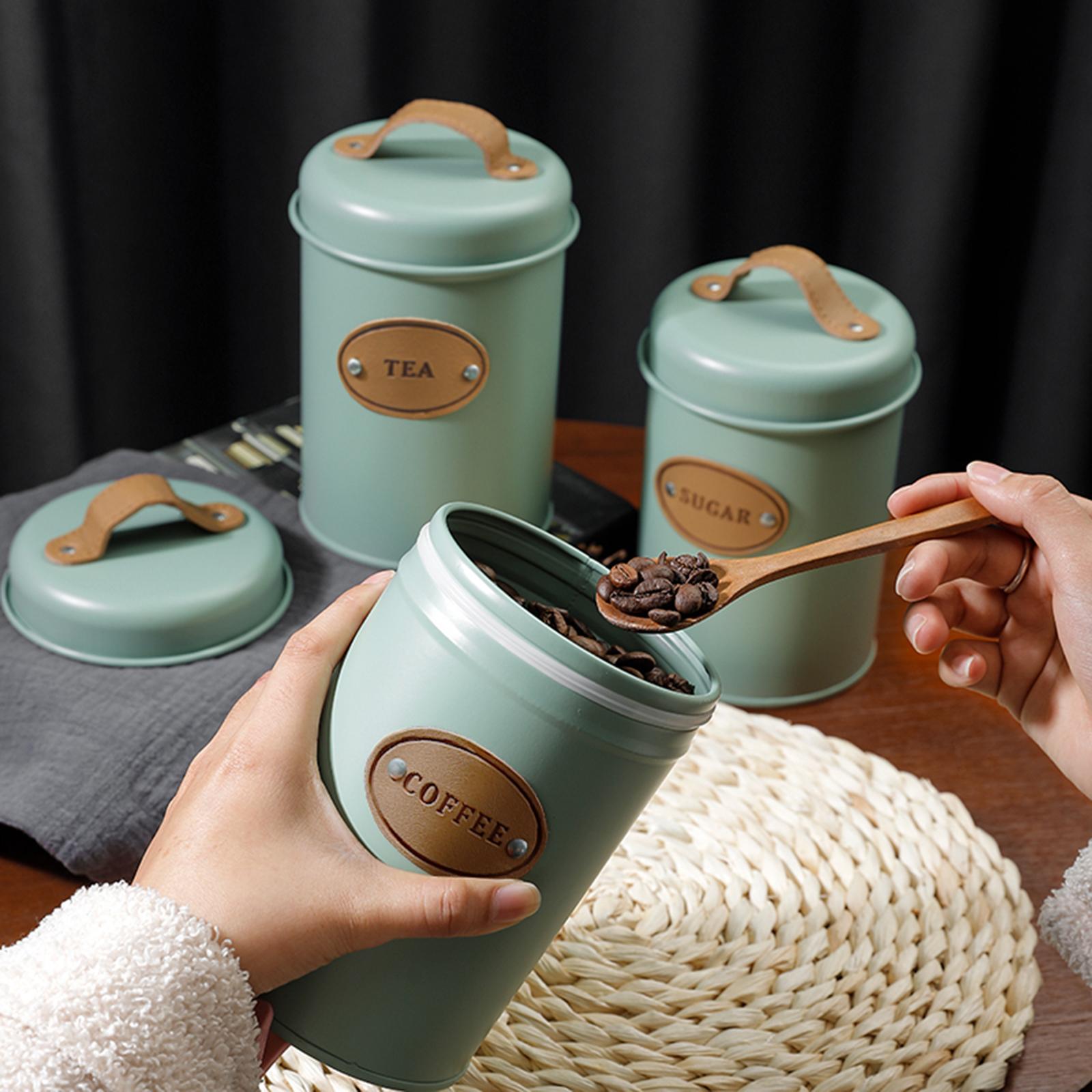 Juego de 3 Recipientes Multius - Coffee Tea Sugar Container Set reseña y precio