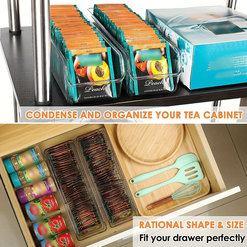 Caja organizadora transparente - Coffee Tea Sugar Container Set reseña y precio