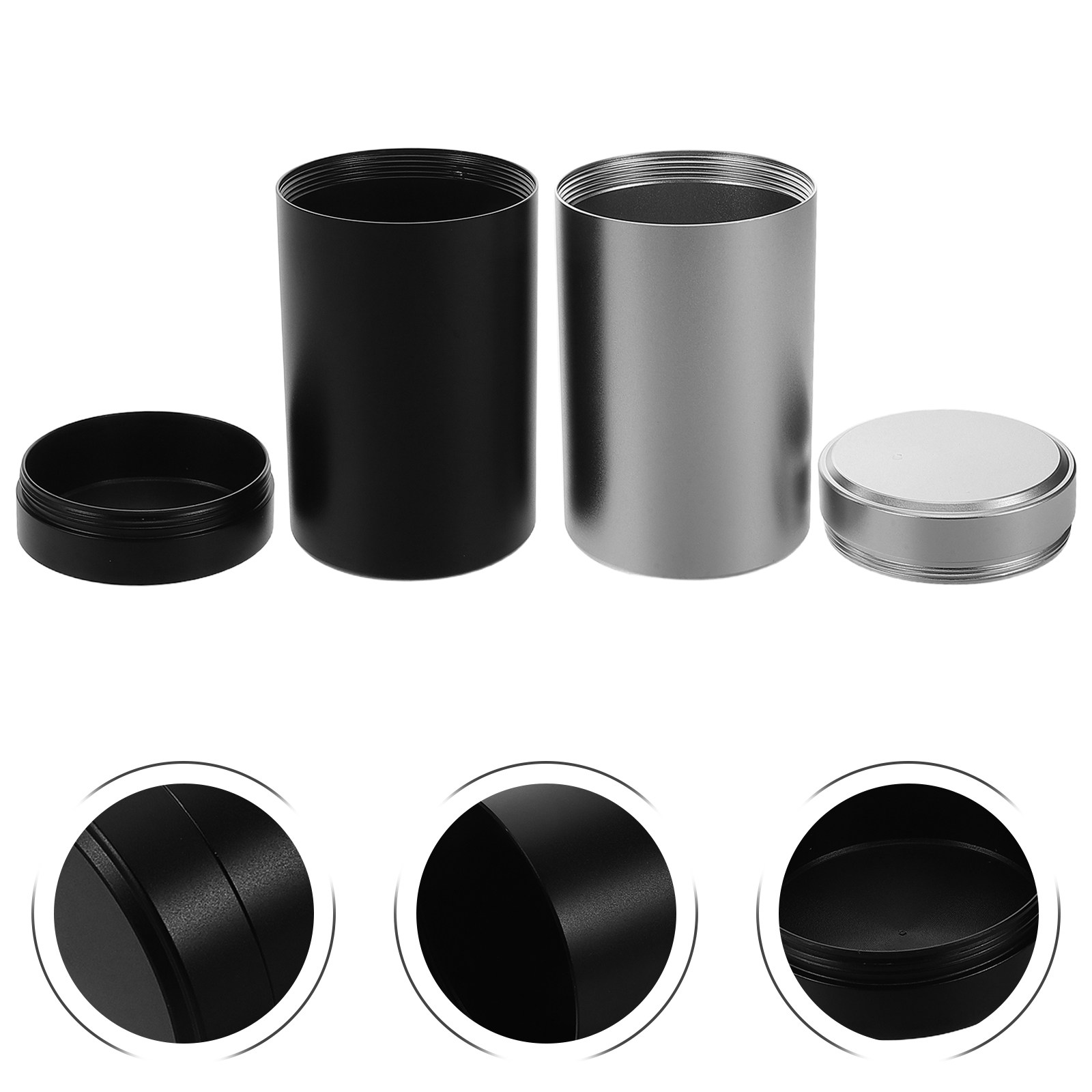 Juego de 2 Recipientes Metálic - Coffee Tea Containers reseña y precio