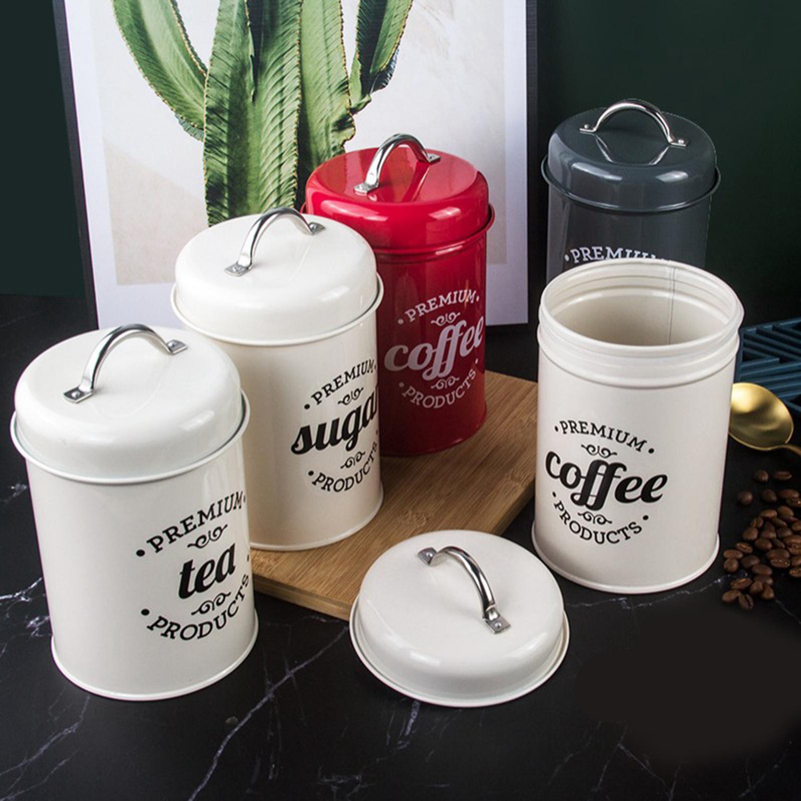 Recipientes Metálicos Hermétic - Coffee Tea And Sugar Canister Set reseña y precio