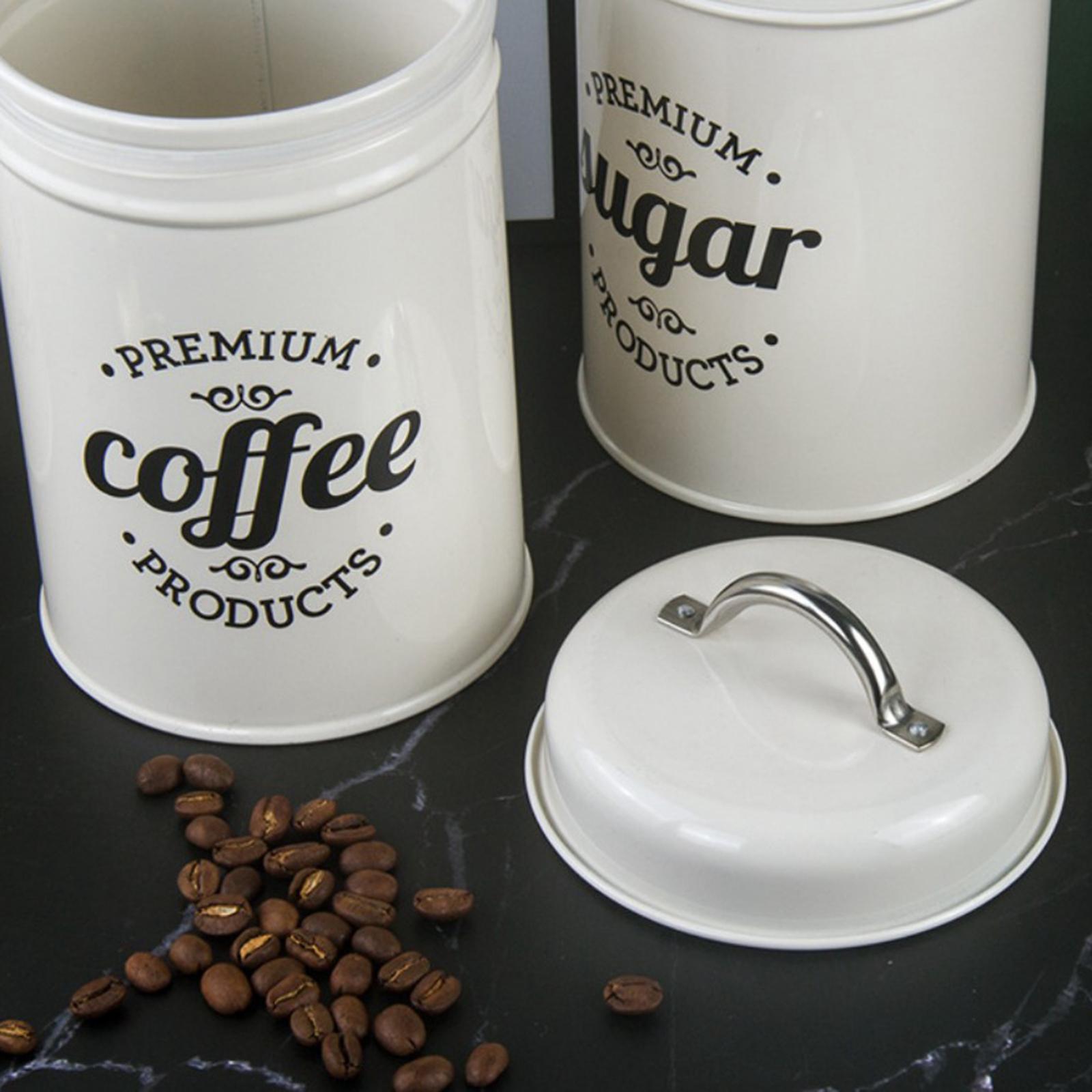 Recipientes Metálicos Hermétic - Coffee Tea And Sugar Canister Set reseña y precio