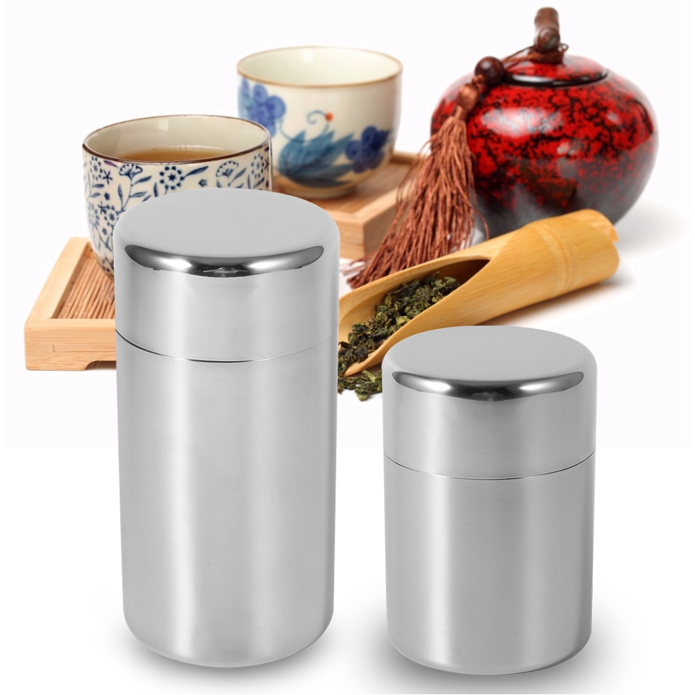 Lata de Té de Acero Inoxidable - Canister Coffee Sugar Tea reseña y precio