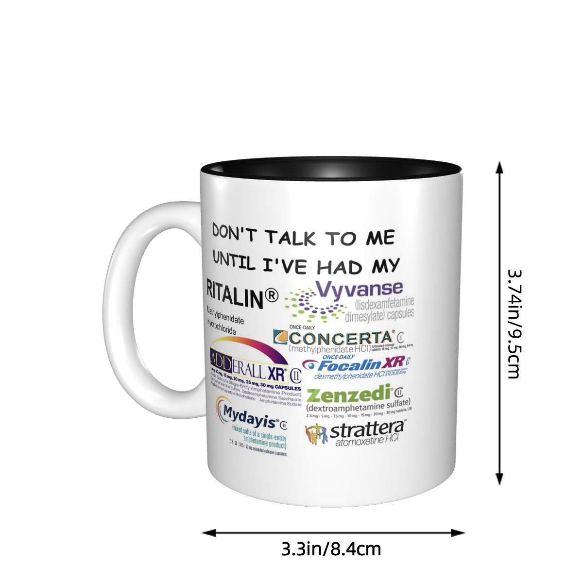 Taza de cerámica divertida con - Coffee Tea Me reseña y precio
