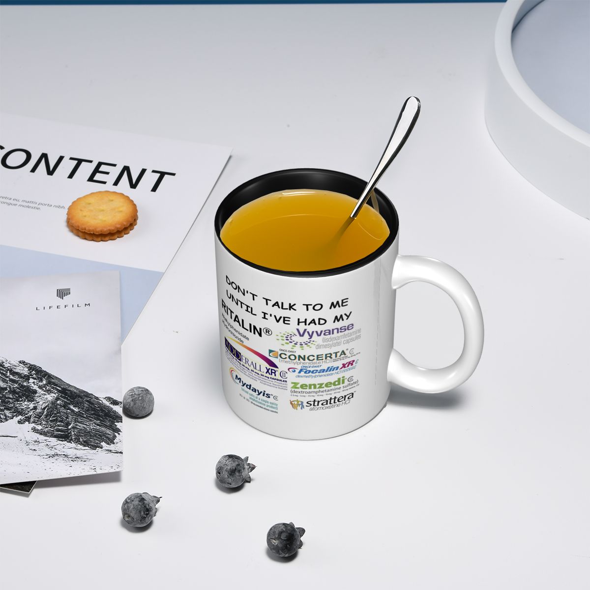 Taza de cerámica divertida con - Coffee Tea Me reseña y precio