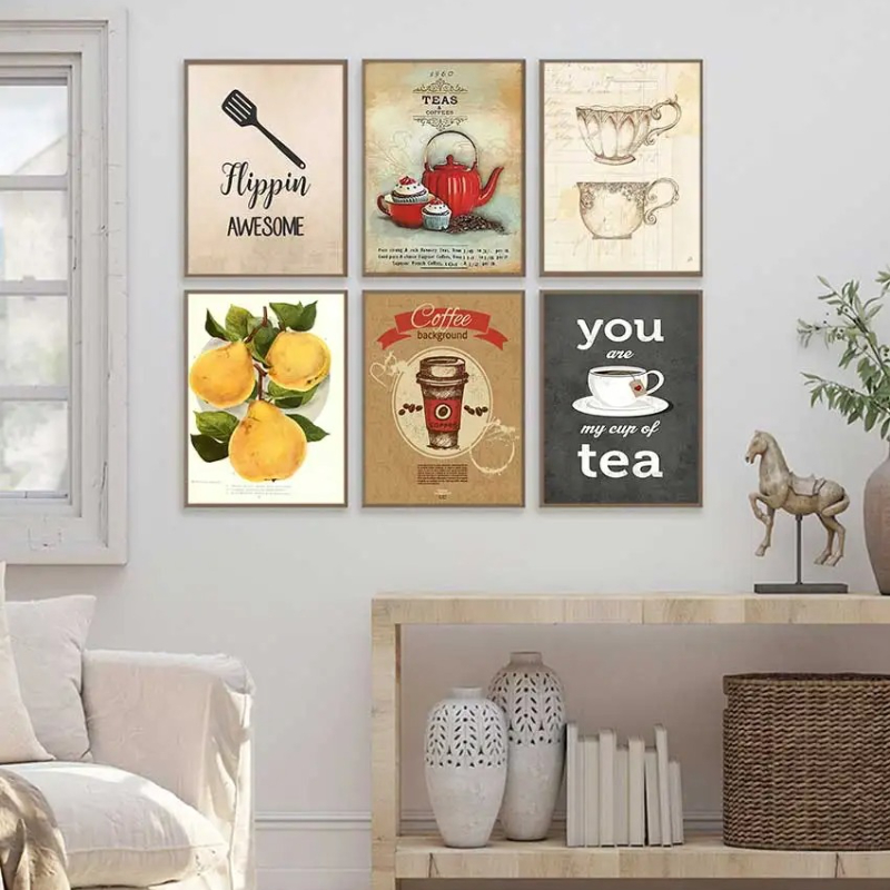Pósteres y Láminas Vintage de  - Coffee Tea Picture reseña y precio
