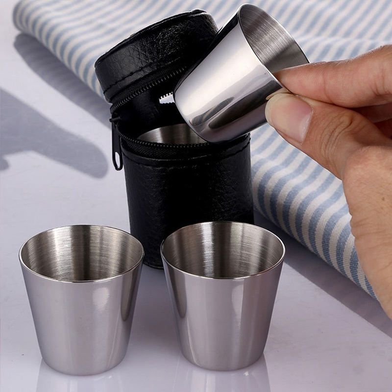4/6 Uds tazas de acero inoxida - Coffee Tea Tumbler reseña y precio