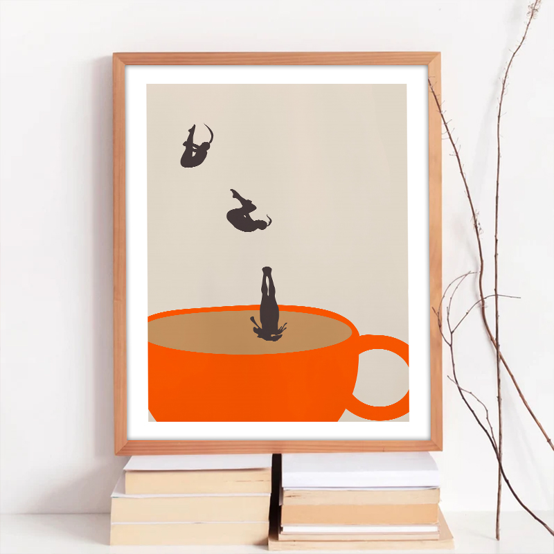 Arte de pared de meditación de - Coffee Tea Picture reseña y precio