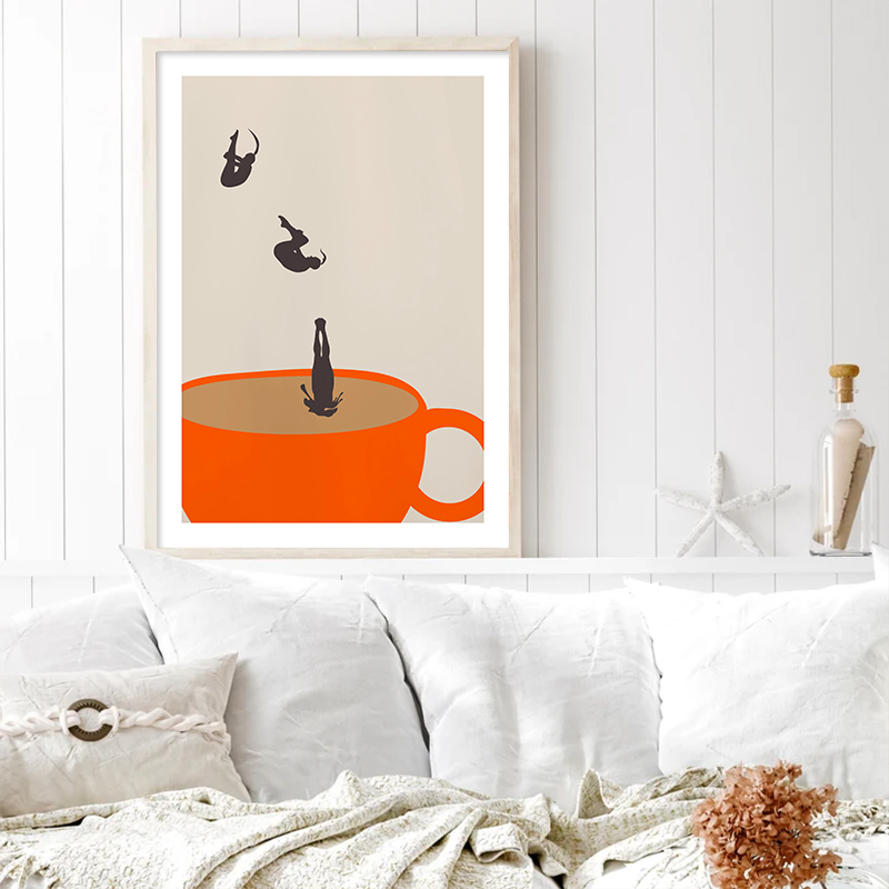 Arte de pared de meditación de - Coffee Tea Picture reseña y precio