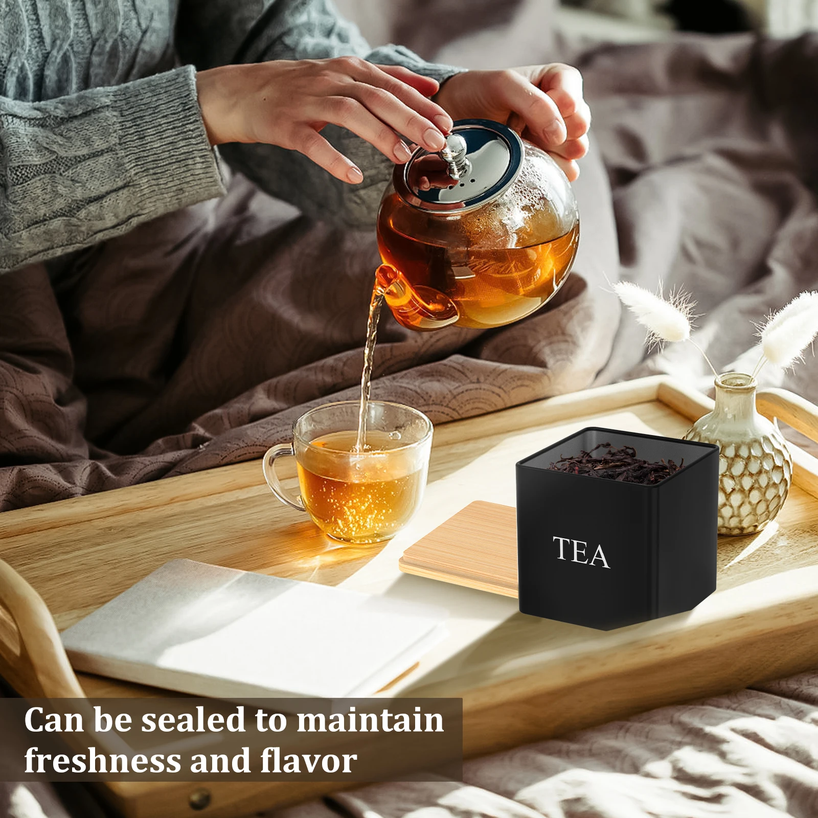 Juego de 3 recipientes para té - Coffee Tea And Sugar Canister Set reseña y precio