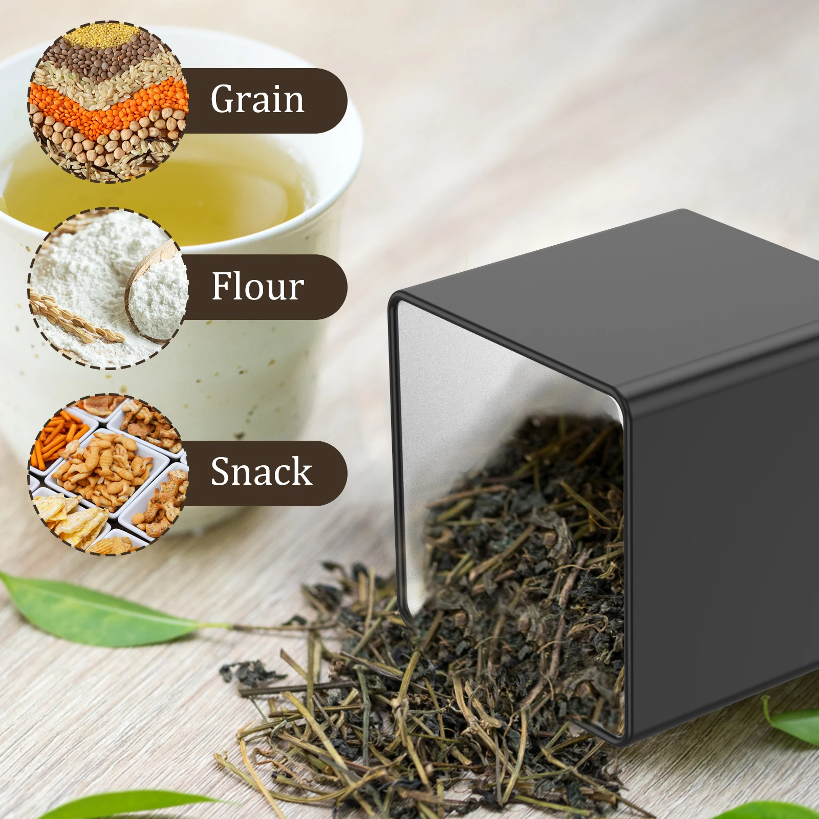 Juego de 3 recipientes para té - Coffee Tea And Sugar Canister Set reseña y precio