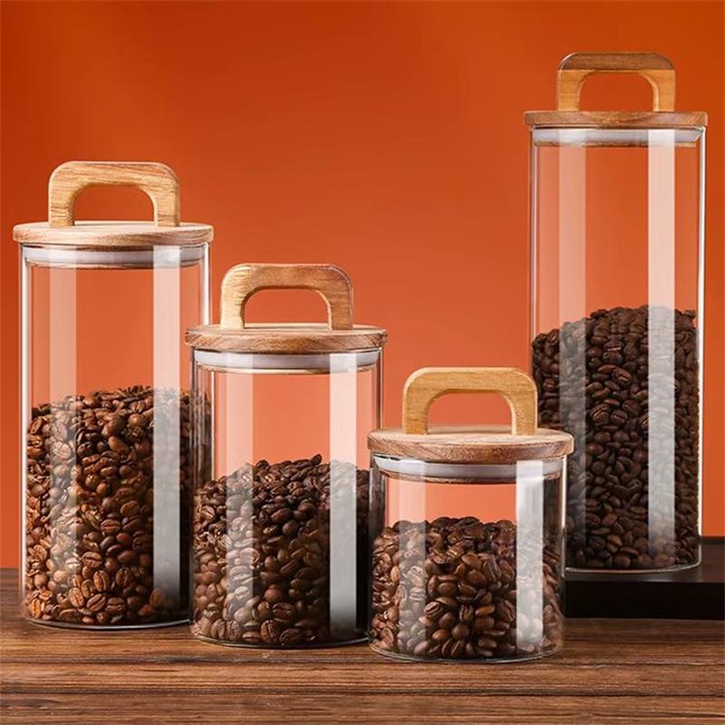 Tarro de vidrio transparente c - Canister Coffee Sugar Tea reseña y precio