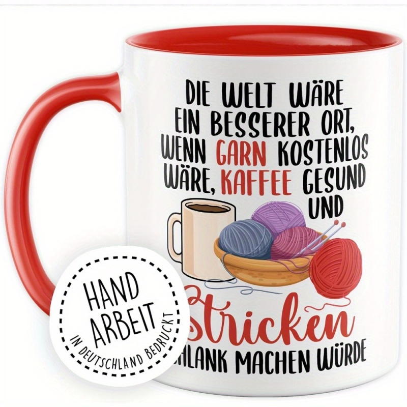 1 Taza divertida para tejer -  - Coffee Tea Me reseña y precio
