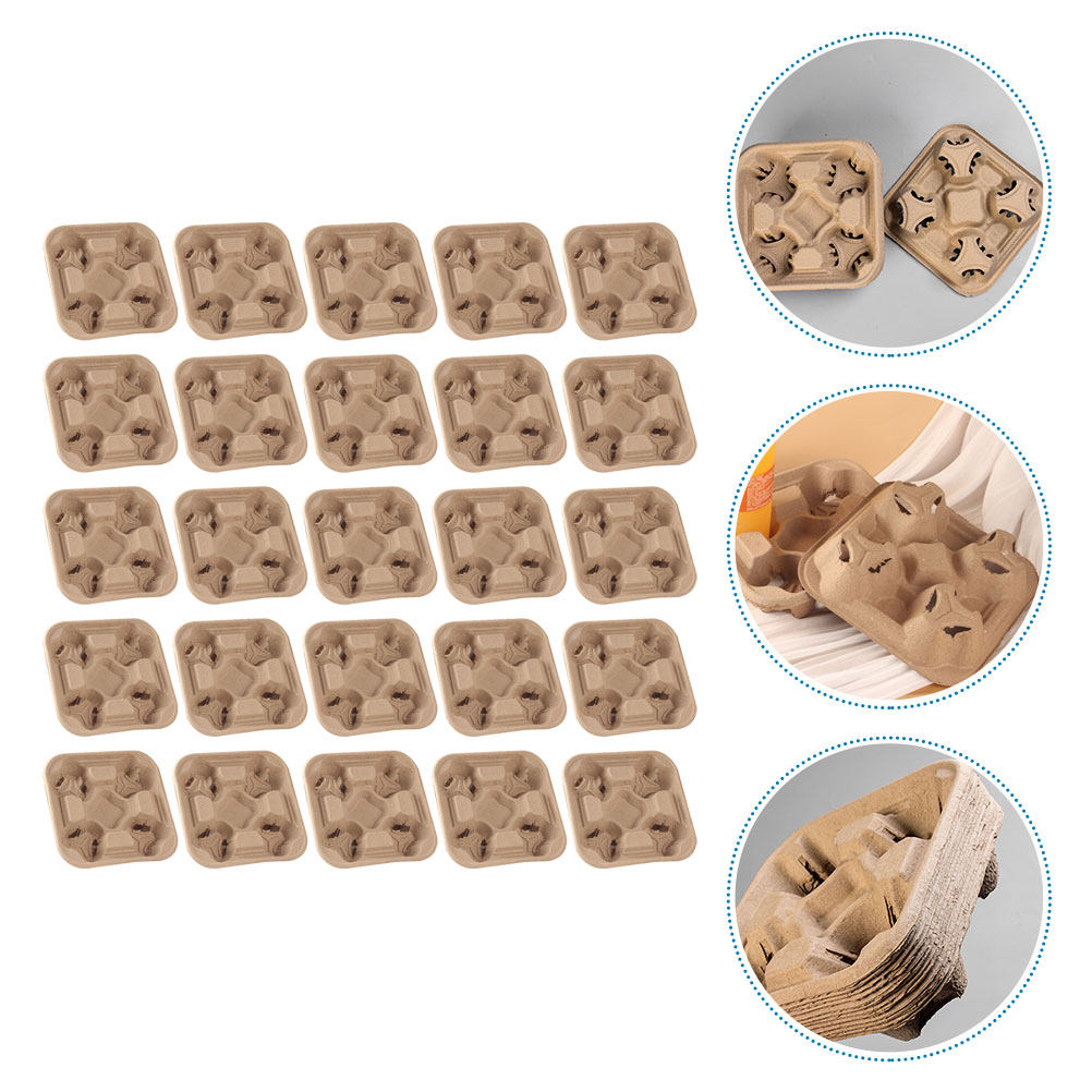 25 unidades de bandejas portav - Coffee Tea Cups reseña y precio