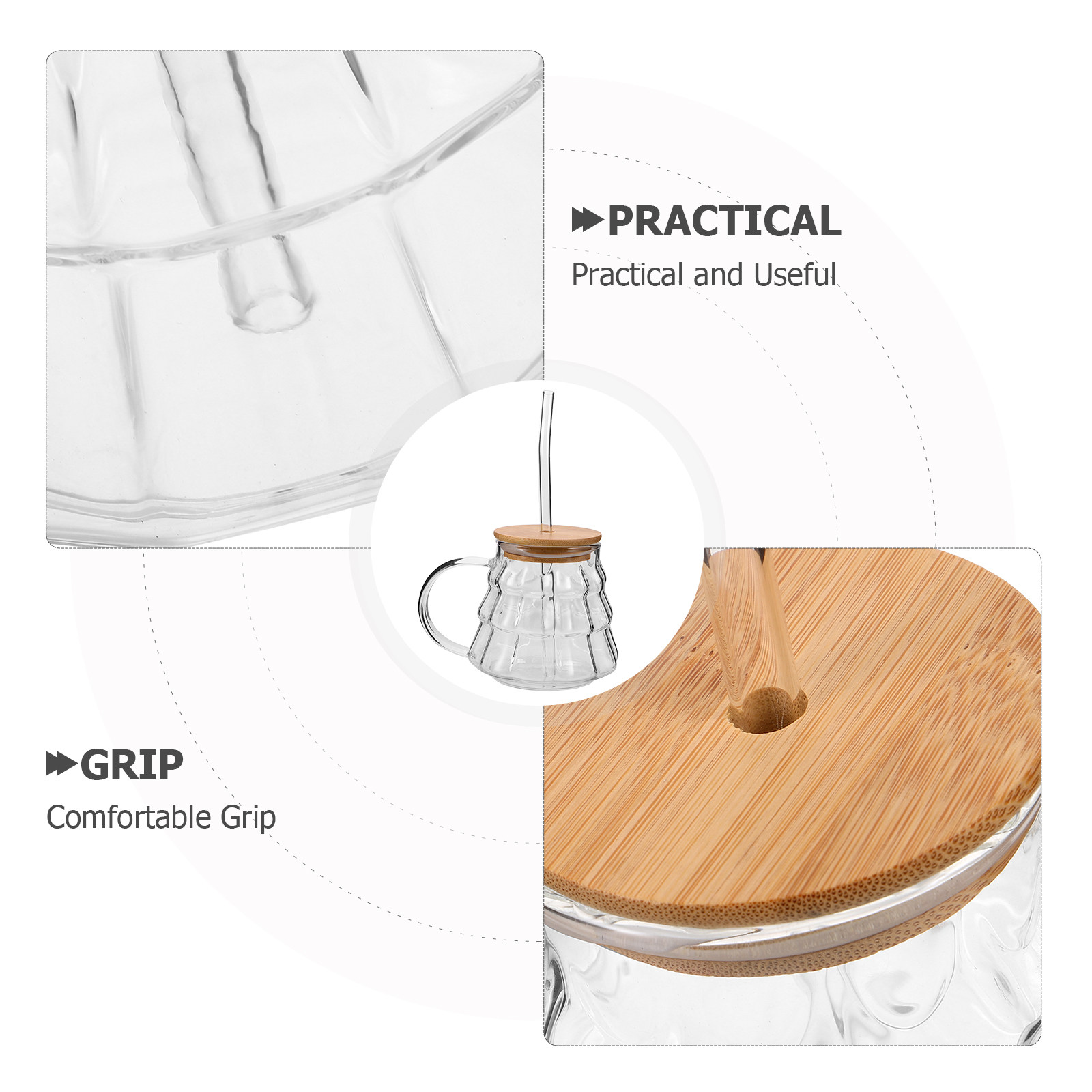 Vaso de Vidrio Transparente pa - Coffee Tea Tumbler reseña y precio