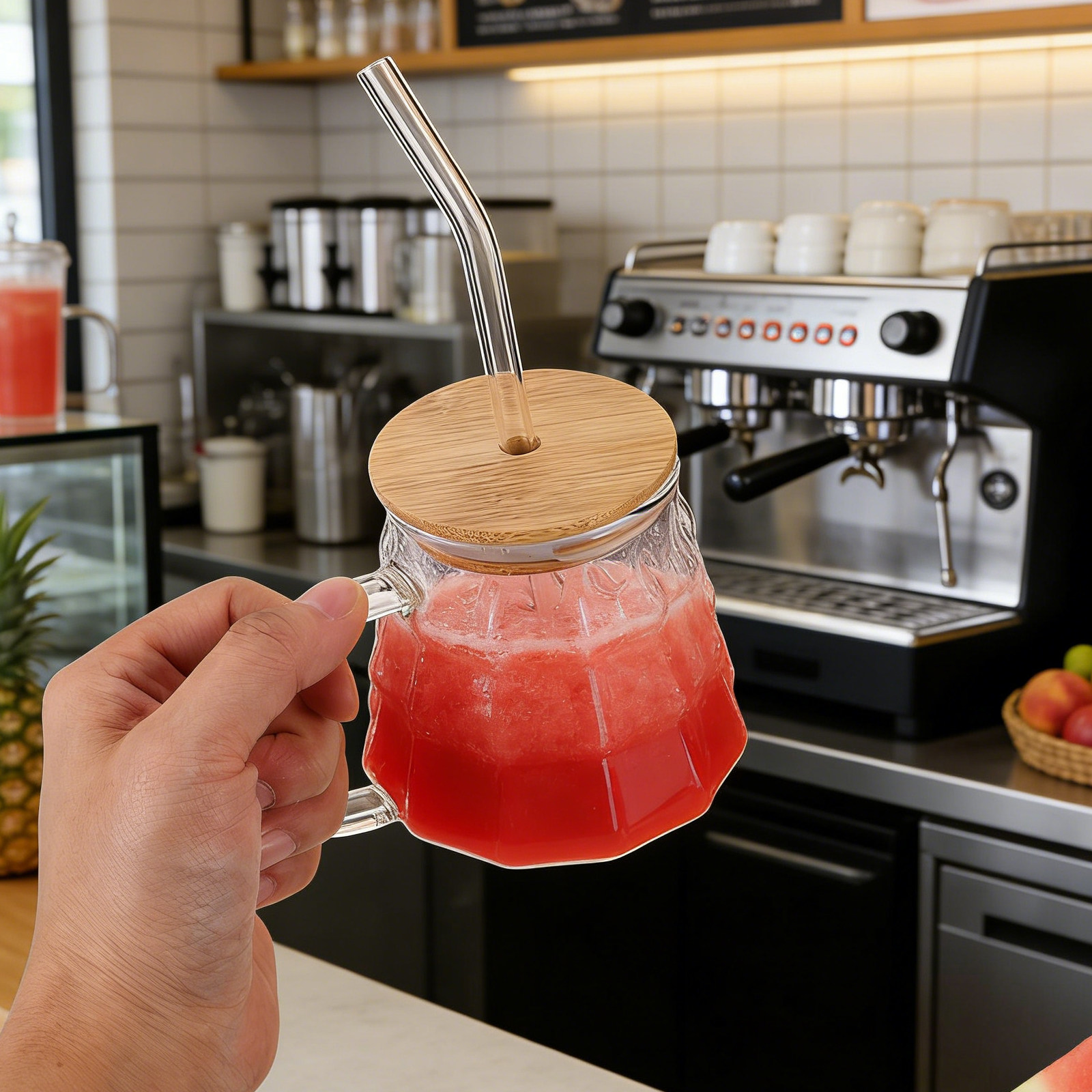 Vaso de Vidrio Transparente pa - Coffee Tea Tumbler reseña y precio
