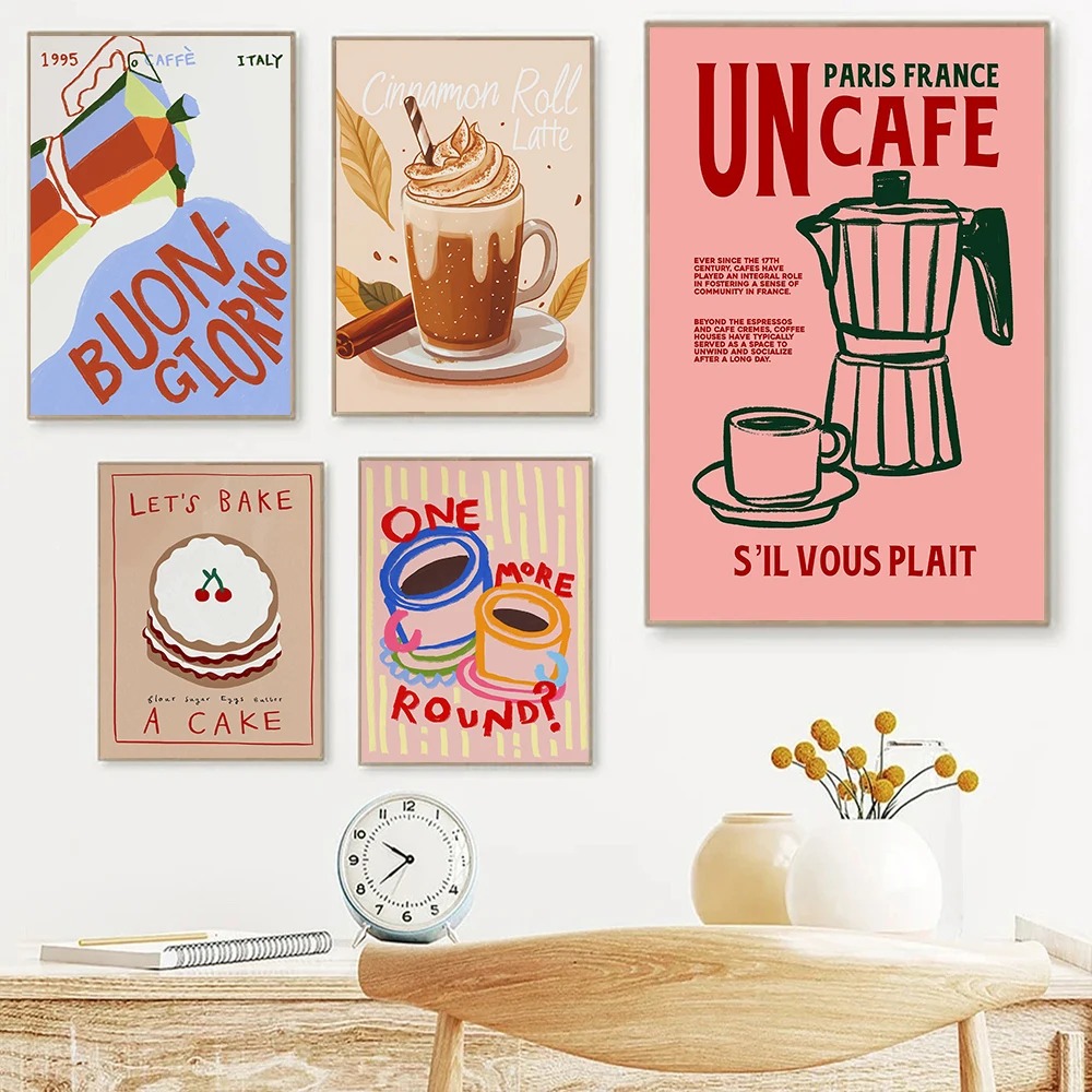 Póster Retro de Cafetería, Taz - Coffee Tea Picture reseña y precio