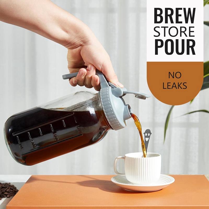 Jarra para Café Frío de 64 oz, - Cold Brew Jar reseña y precio