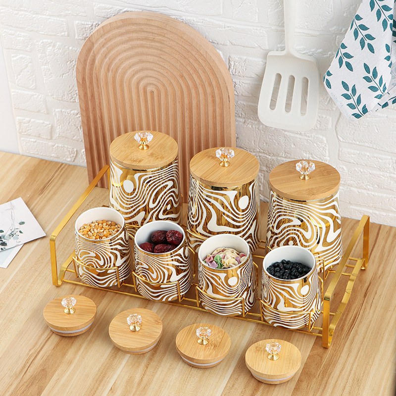 Juego de 7 botes de cocina de  - Canister Coffee Sugar Tea reseña y precio