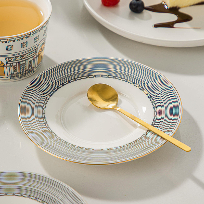 Taza arquitectónica y platillo - Coffee Tea Mix reseña y precio