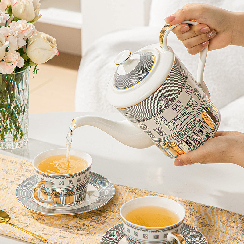 Taza arquitectónica y platillo - Coffee Tea Mix reseña y precio
