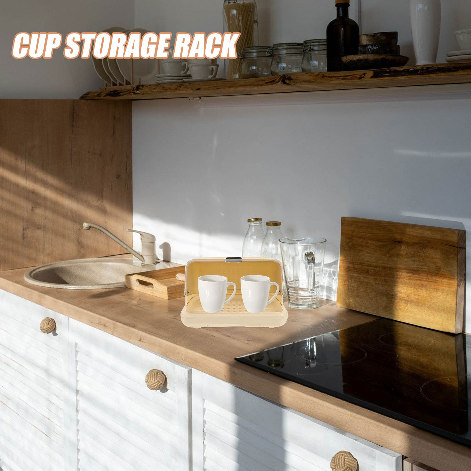 Organizador de Tazas con Tapa  - Coffee Tea Cups reseña y precio