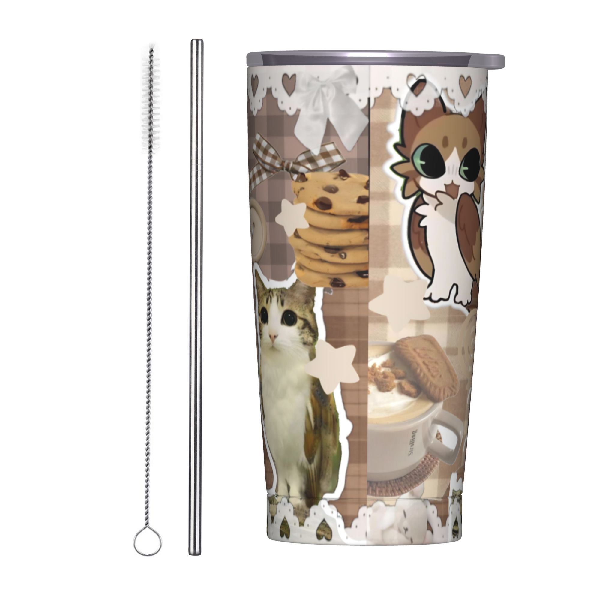 Vaso Térmico con Diseño de Gat - Coffee Tea Tumbler reseña y precio