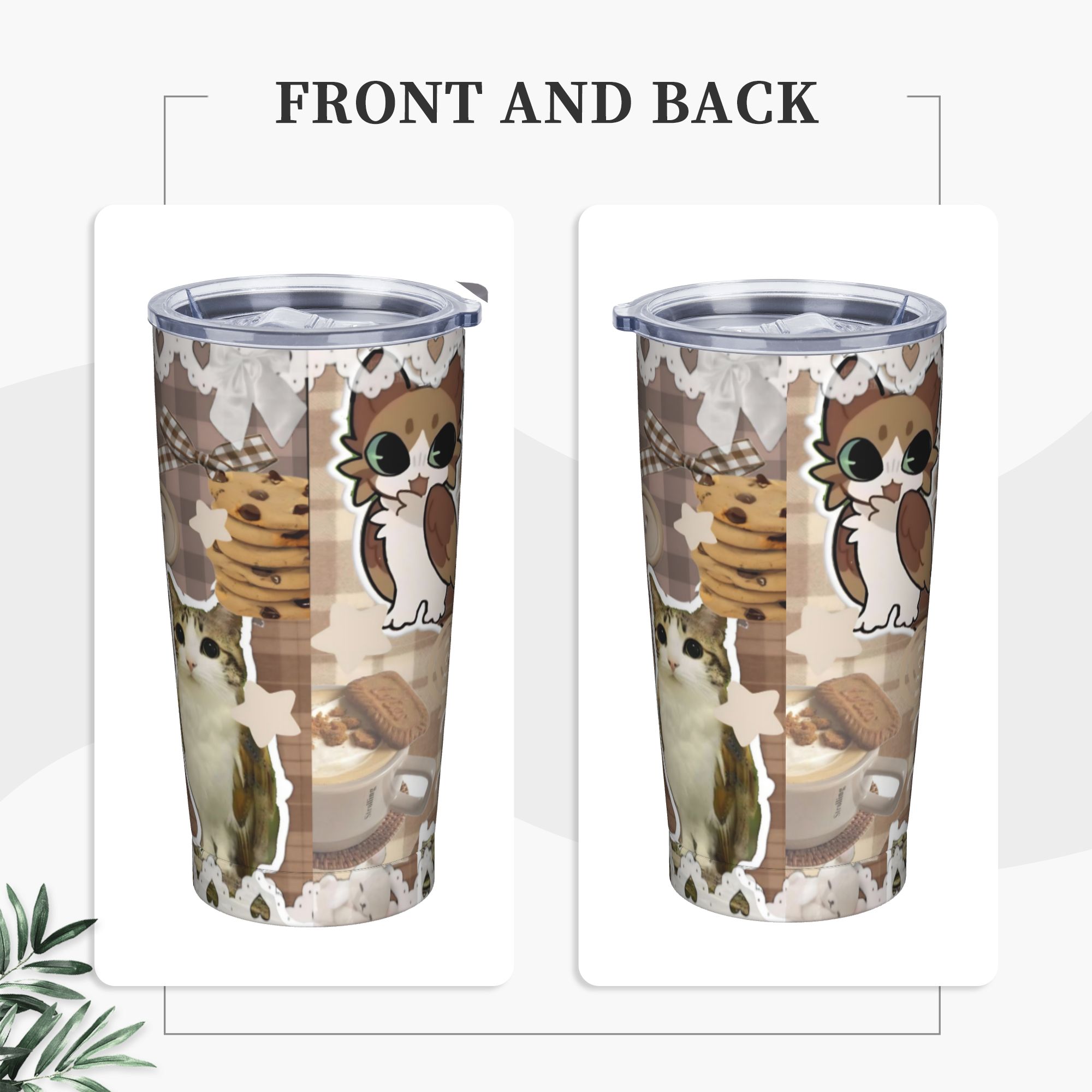 Vaso Térmico con Diseño de Gat - Coffee Tea Tumbler reseña y precio